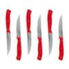 Oster Steffen 14 Piece Stainless Steel Knife Set in Red with Hardwood  Storage Block 985114547M - The Home Depot