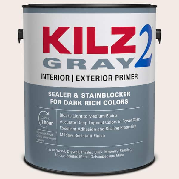 KILZ 2 All Purpose 1 gal. Gray Interior/Exterior Multi-Surface Primer, Sealer, and Stain Blocker