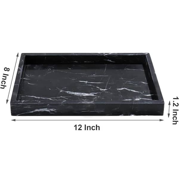 The Black Marble Tray for Vanity and Home Decor UMPLJCQ - The Home