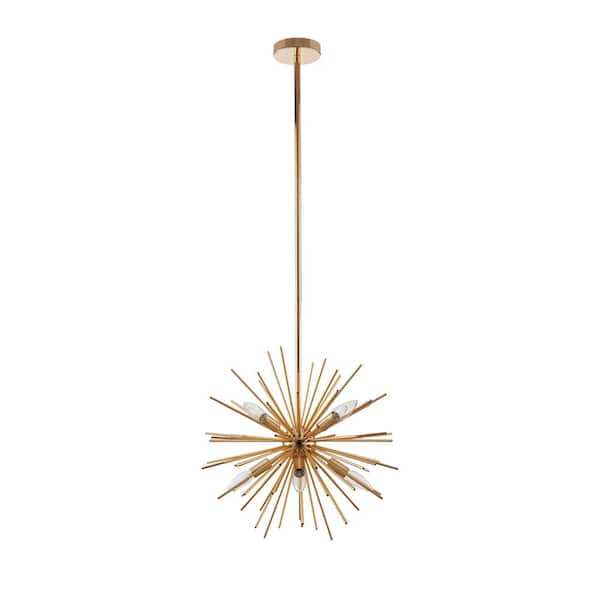Bromi Design Kane 8-Light 15.7 in. Dia Flush Mount Ceiling Fixture
