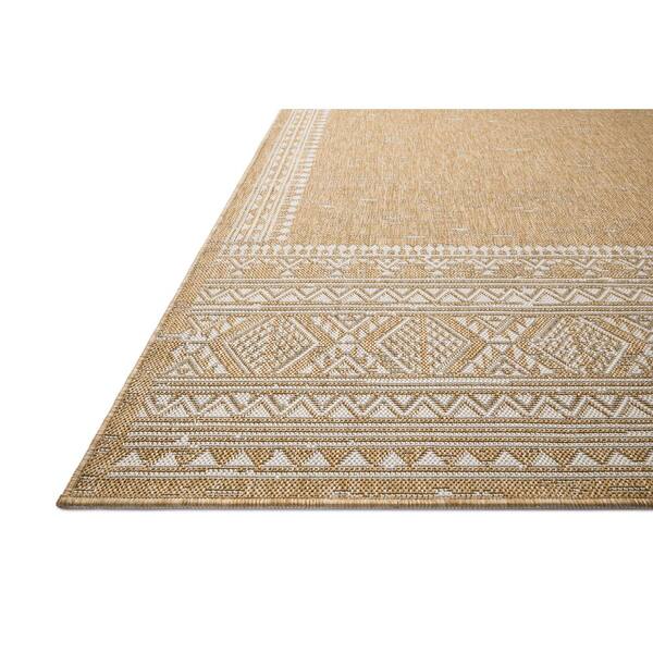 Easton Ivory / Wheat 6 ft. 7 in. x 9 ft. 4 in. Indoor/Outdoor Area Rug