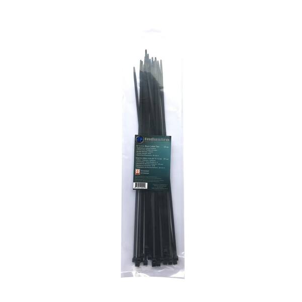 Unbranded 15-1/2 in. Black UV Cable Tie (25-Pack)