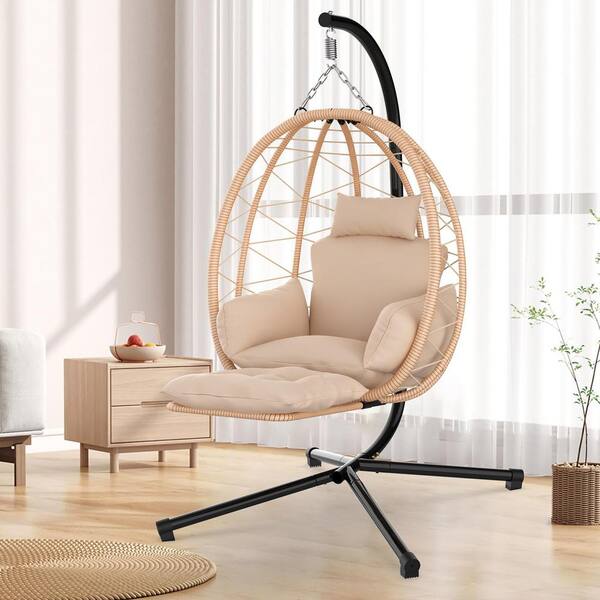 Rattan hanging basket chair hotsell