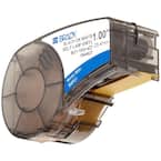 BMP21 Brady Series Label Cartridge 0.375 in. W B499 Nylon Cloth, Black on White Labels-M21-375 ...