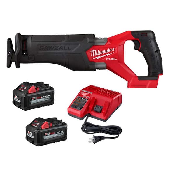 M18 FUEL 18V Lith-Ion Brushless Cordless SAWZALL Reciprocating Saw w/ (2) Battery & Charger Kit