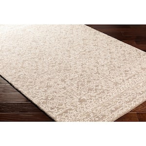 Newcastle Taupe/Cream 5 ft. x 8 ft. Tribal Indoor Area Rug