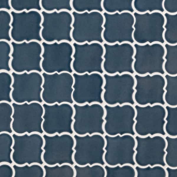 unoa 【Arabesque  blue】Sleeve design unoa 【Arabesque blue】Sleeve design Ceramic Mosaic
