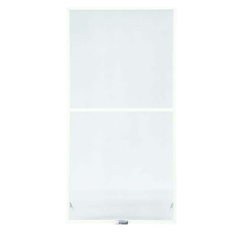 39-7/8 in. x 34-27/32 in. 200 and 400 Series White Aluminum Double-Hung Tru