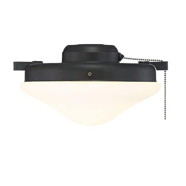 TUXEDO PARK LIGHTING 2-Light Oil Rubbed Bronze Bowl Ceiling Fan Light Kit