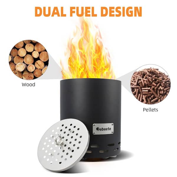 HOTEBIKE 10 in. H Smokeless Tabletop Fire Pit, Mini Tabletop