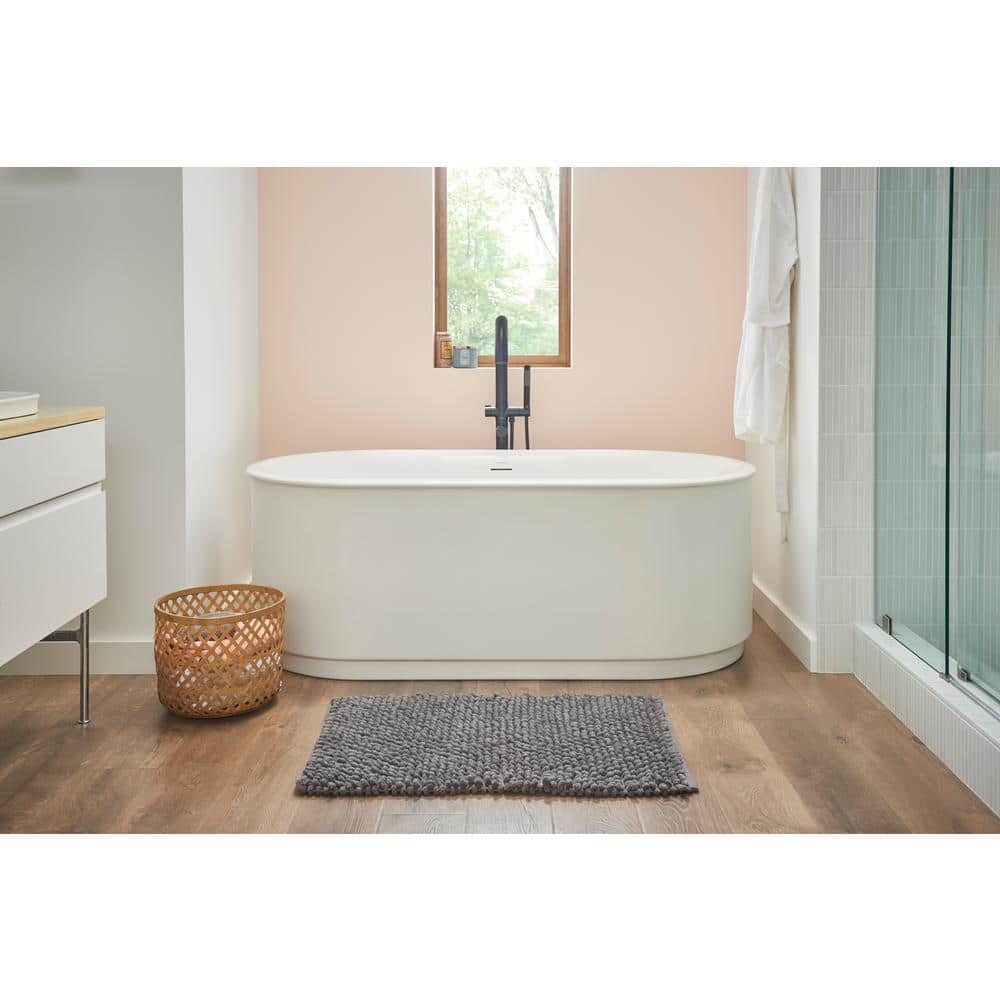 68'' White Freestanding Acrylic Soaking Bathtub