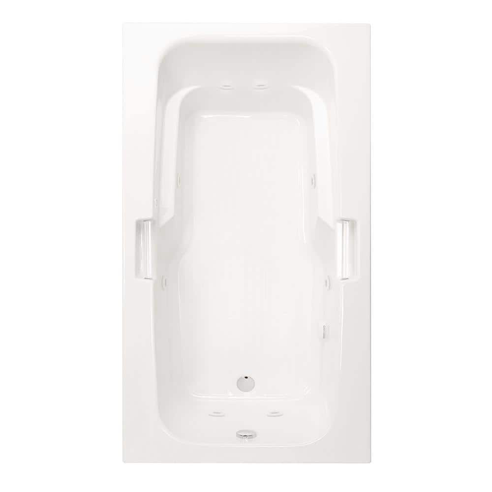 Montrose I 60 in. x 36 in. Acrylic Drop-In Whirlpool Reversible Drain Recta