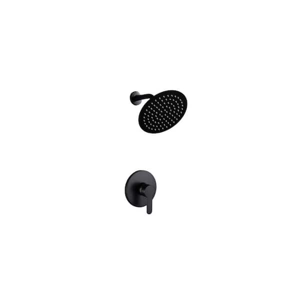 Unbranded Roxy 11.2 in. W 3 Jet Shower Tower in Black 16GS-36205