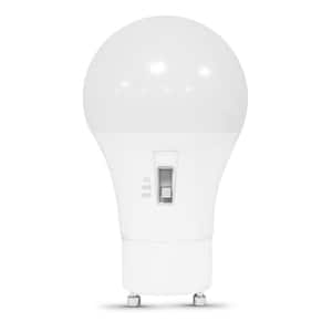 60-Watt Equivalent A19 Dimmable CEC 90+ CRI GU24 Base LED Light Bulb with Selectable White 2700K/3000K/5000K (1-Pack)