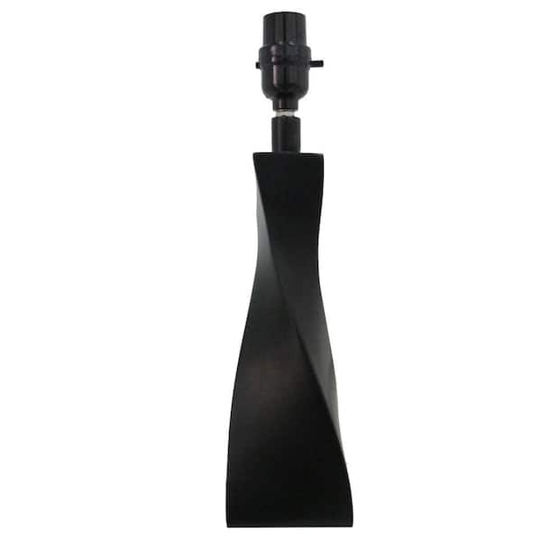 Hampton Bay Mix and Match 14 in. Black Twist Accent Lamp - Title 20