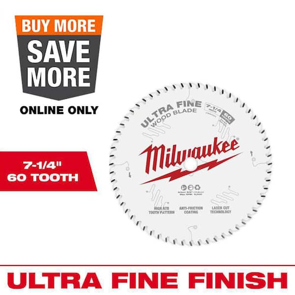 7-1/4 in. x 60-Tooth Carbide Ultra Fine Finish Circular Saw Blade