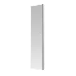 Edge Royale 15 in. W x 70 in. H Rectangular Medicine Cabinet with Mirror, Left Hinge Door, LED Lighting, Mirror Defogger