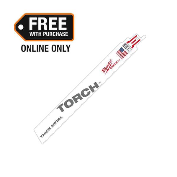 9 in. 10 TPI TORCH Thick Metal Cutting SAWZALL Reciprocating Saw Blades (5-Pack)