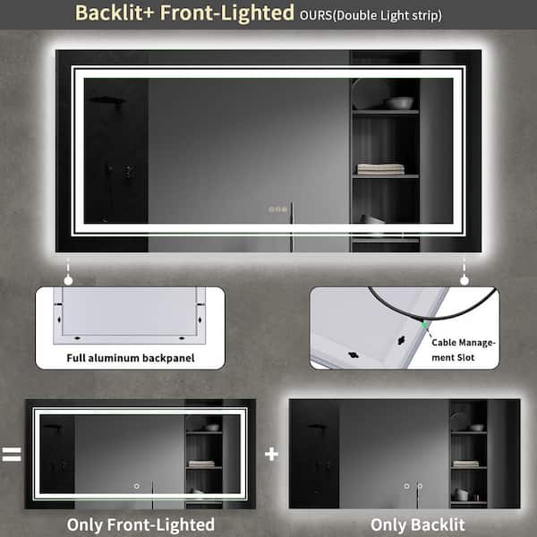 Wisfor Modern 47 in. W x 24 in. H Extra Large Rectangular
