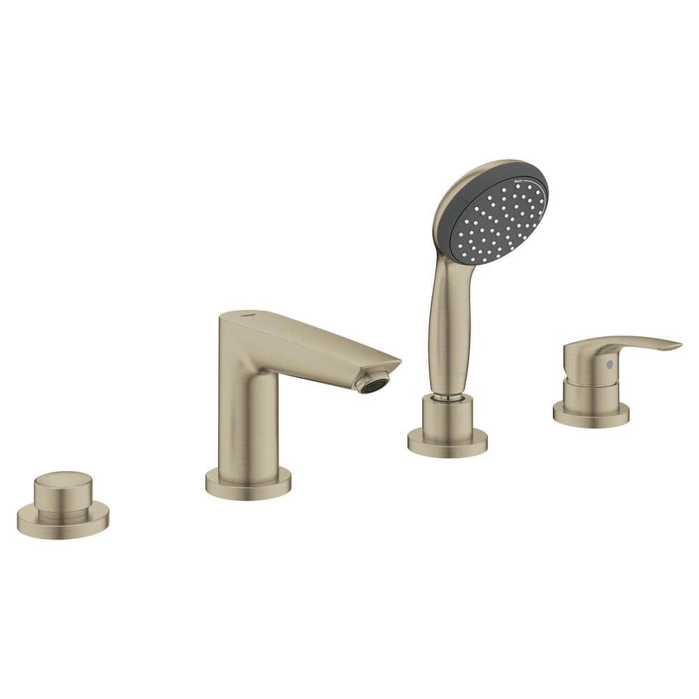Brushed Nickel Closeout 6a3 GROHE Tub Faucet 19991EN3 With Handshower