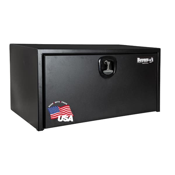 18 in. x 18 in. x 36 in. Matte Black Textured Steel Underbody Truck Tool Box