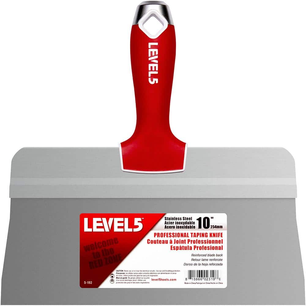 10 in. Stainless Steel Big Back Taping Knife with Soft Grip Handle