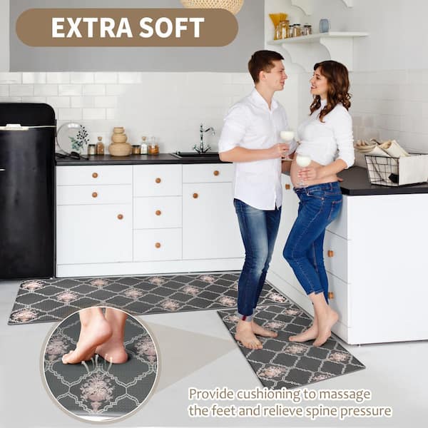 Cushioned Anti-Fatigue Kitchen Mat  Anti fatigue kitchen mats, Anti fatigue  flooring, Anti fatigue floor mats