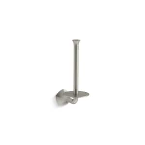 Occasion Wall Mounted Vertical Toilet Paper Holder in Vibrant Brushed Nickel