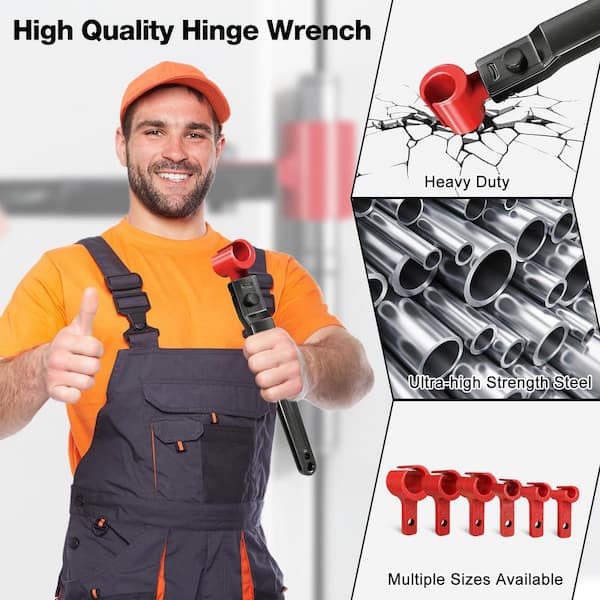 Laybus 6 in 1 Door Hinge Adjustment Tool Kit, Economical, Includes