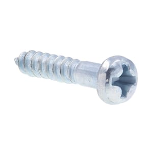 #6 x 3/4 in. Zinc Plated Steel Phillips Drive Round Head Wood Screws (50-Pack)