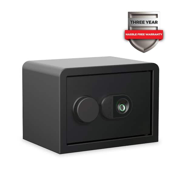 SANCTUARY Home and Office 0.59 cu. ft. Security Vault with Biometric Lock and 1-Shelf, Matte Black