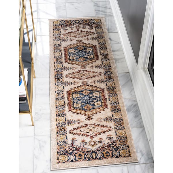 Utopia Larissa Beige 2' 7 x 10' 0 Runner Rug