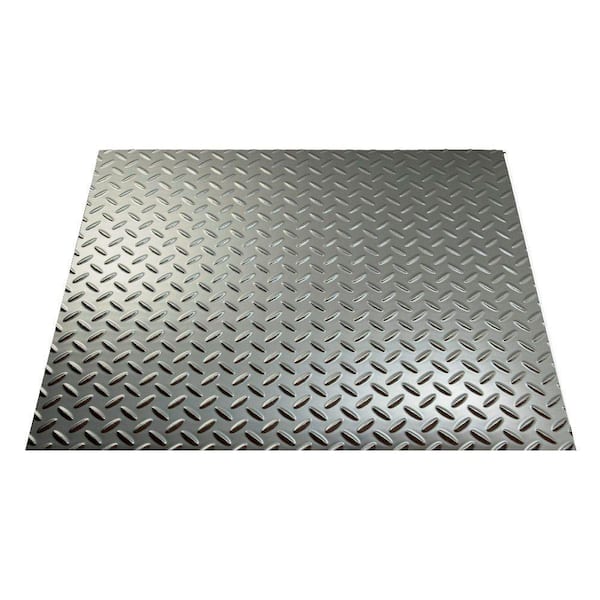 Fasade 2-ft x 2-ft Diamond Plate Matte White PVC Drop Ceiling Tile (5-Pack, 20-sq ft / Case)