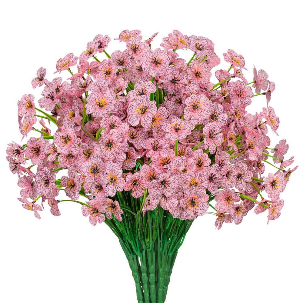 flowerプロフ 14 in. Pin.k 21 Bundles Outdoor Artificial Other Flowers UV