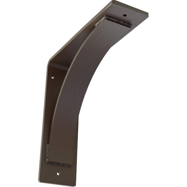 Ekena Millwork 3 in. x 10 in. x 10 in. Hammered Brown Morris Steel Bracket