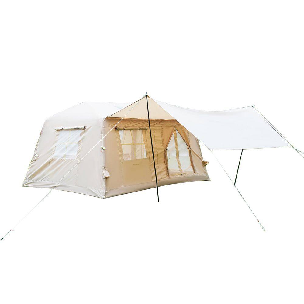 13 ft x 9 ft Beige Inflatable Tents for Camping Blow Up Tent with Hand Pump Easy Setup InflatableTent 4 Season Tent price history on PriceWatchPro