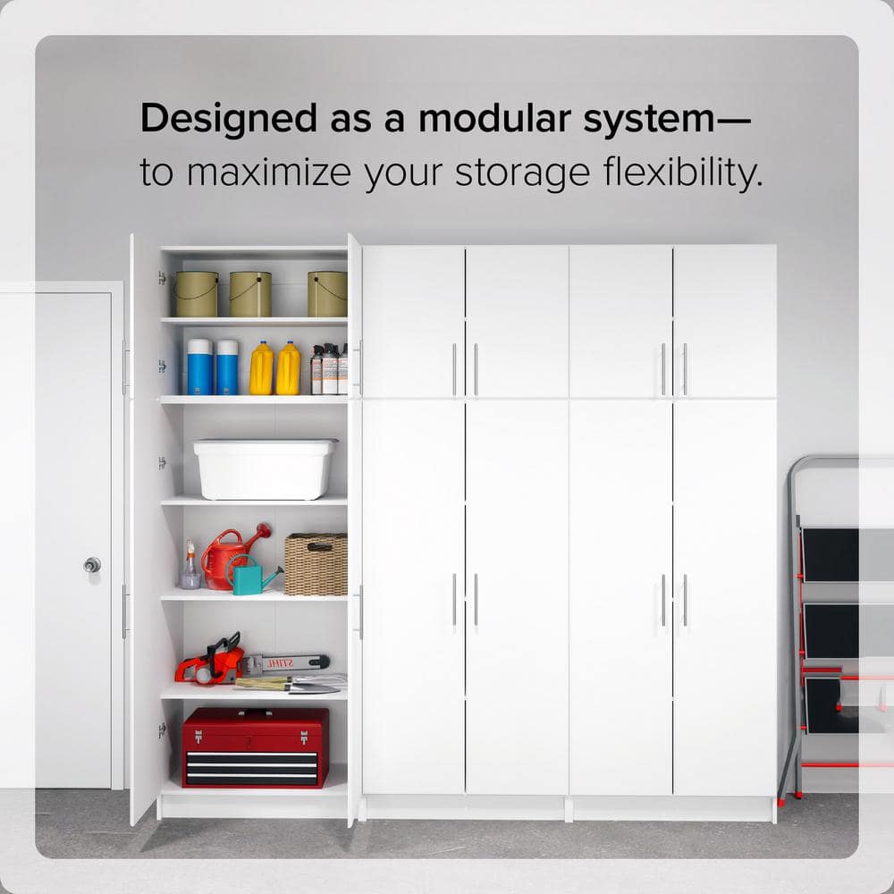 Elite 32" White Laminate Freestanding Storage Cabinet