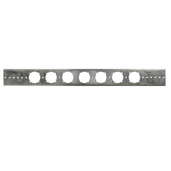 PEXRITE 20 in. Flat Galvanized Bracket with 1-3/8 in. Keyed Holes (50-Pack)