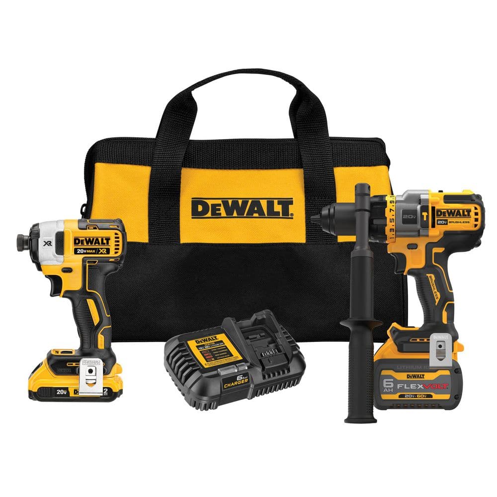 20V Lithium-Ion Cordless 2-Tool Combo Kit with 20V/60V FLEXVOLT 9 Ah Battery, 4 Ah Battery and Charger price history on PriceWatchPro