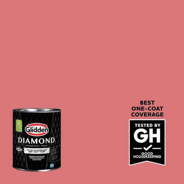 Glidden Diamond 1 qt. PPG1187-5 Red Cedar Flat Interior Paint with Primer