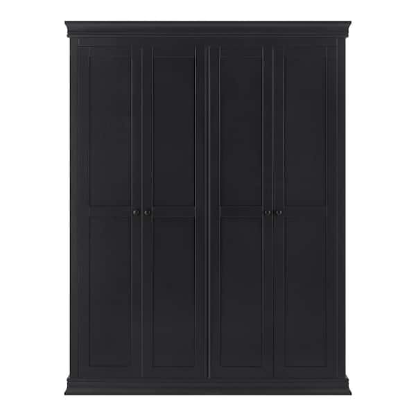 Reviews for Home Decorators Collection Mansell Black Wood Accent Storage (78" H x 60" W