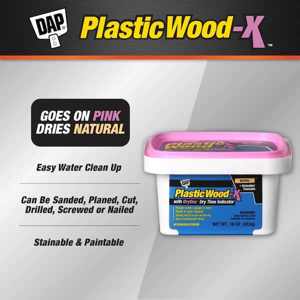 Plastic Wood-X with DryDex 16 oz. All Purpose Wood Filler (8-Pack)