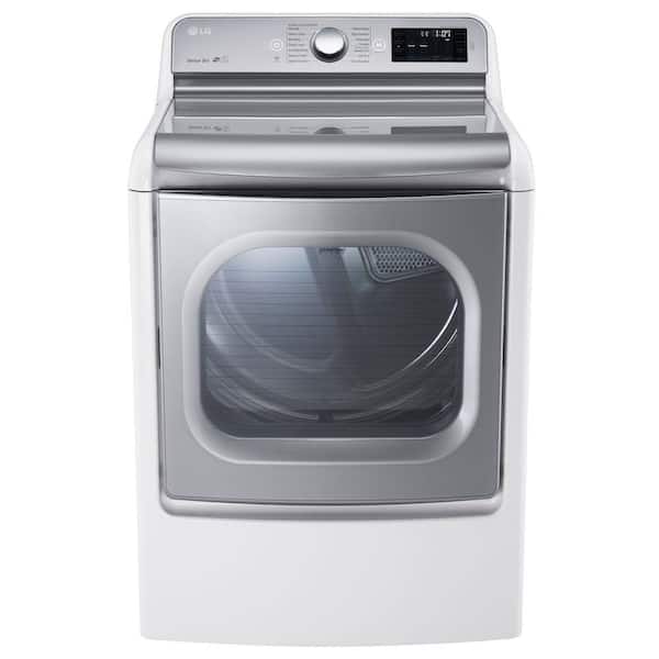 LG 9.0 cu. ft. Electric Dryer with EasyLoad and Steam in White