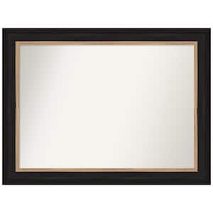 Vogue Black 44.5 in. W x 33.5 in. H Rectangle Non-Beveled Framed Wall Mirror in Black