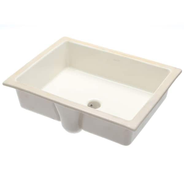 KOHLER Verticyl 19-3/4 in. Rectangle Undermount Bathroom Sink in Biscuit