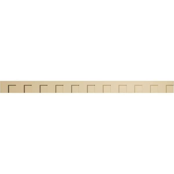 1 in. D x 6 in. W x 88 in. L Primed Polyurethane Panel Moulding