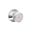 Schlage Bowery Bright Chrome Privacy Bed/Bath Door Knob F40 BWE 625 ...