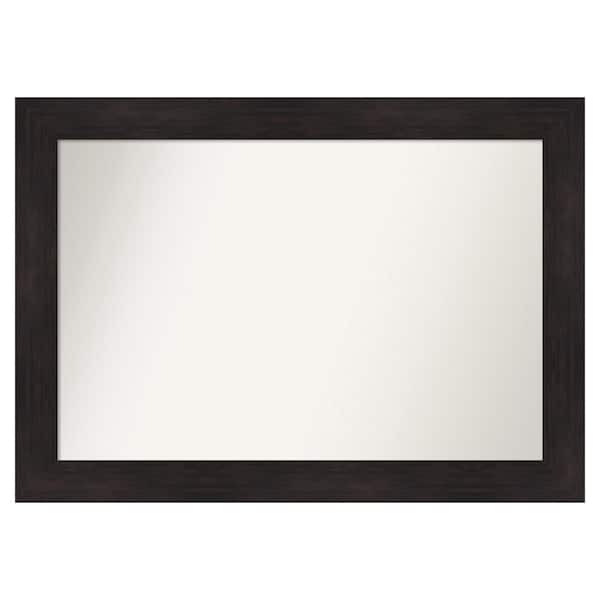 Amanti Art Furniture Espresso 41.75 in. x 29.75 in. Custom Non-Beveled Satin Recyled Polystyrene Bathroom Vanity Wall Mirror