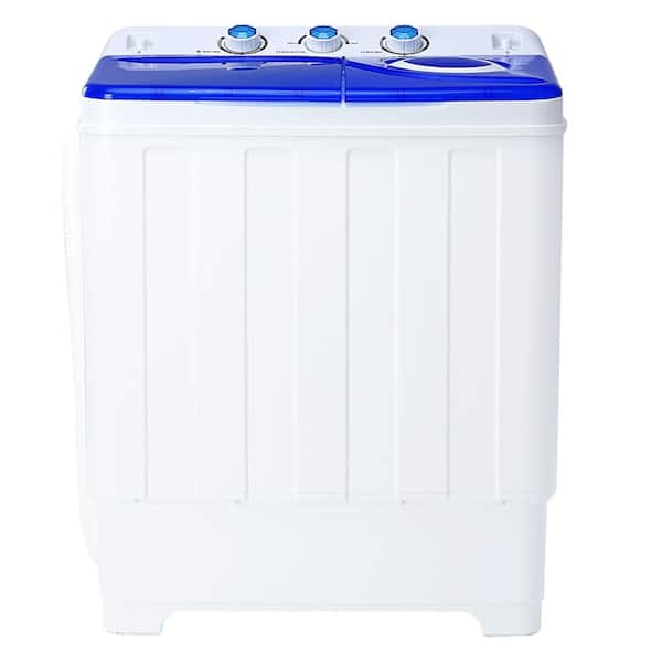 WOCK 2.1 cu.ft. Portable Washing Machine in Blue with Drain Pump