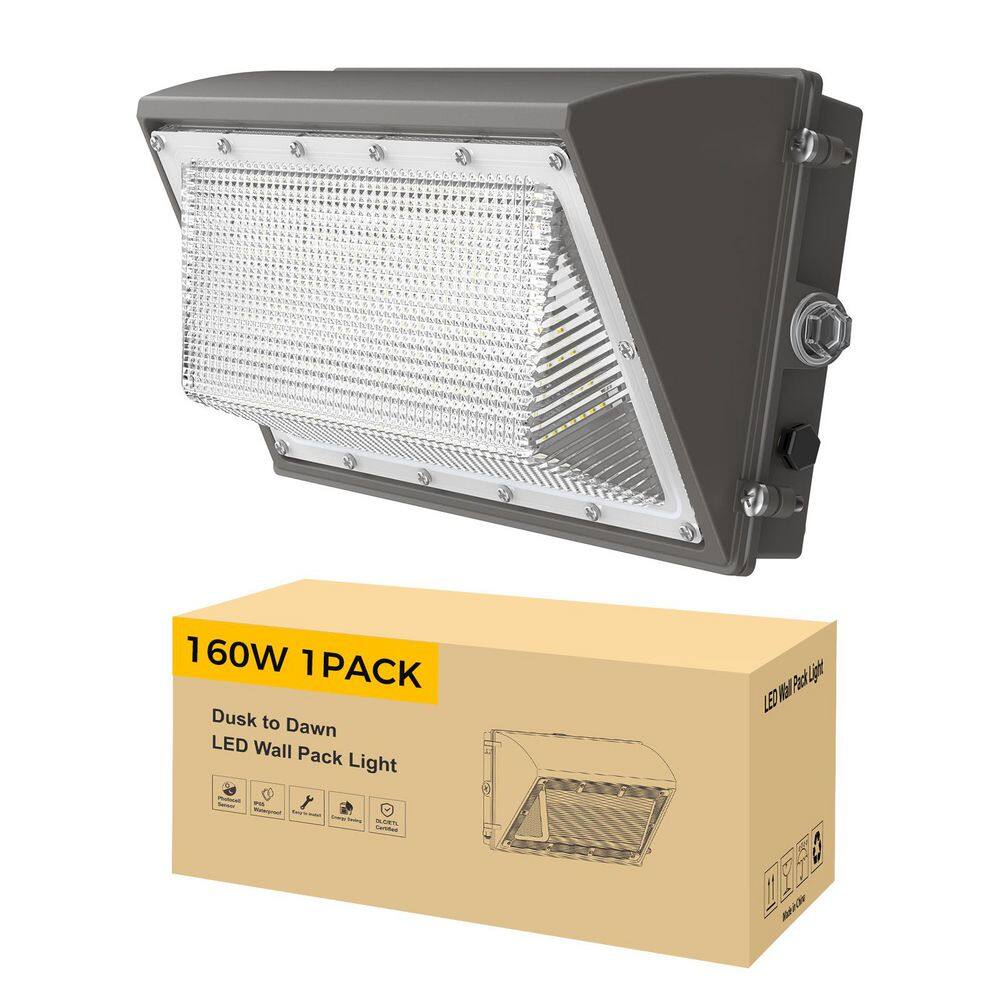 1100-Watt Equivalent 25600LM Outdoor Integrated LED Wall Pack Light Dusk to Dawn, IP65,6000K 1-Pack price history on PriceWatchPro